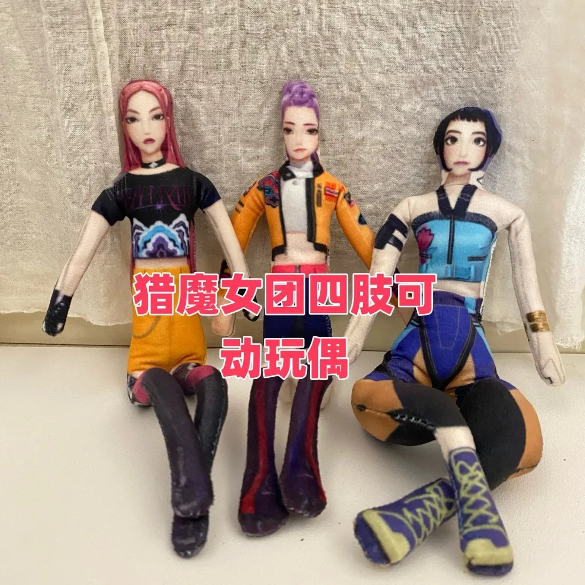 New in Stock Kpop Demon Hunters Saja Boys Rumi Mira Zoey Plush Doll Cute Cotton Anime Peripherals Toy Halloween Christmas Gift