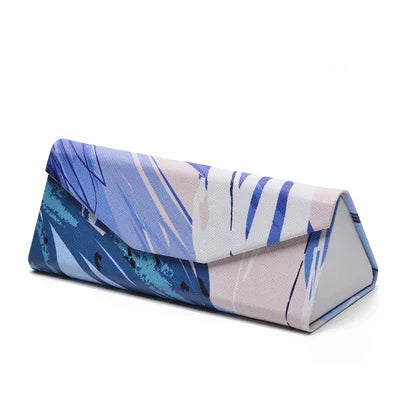 Mimiyou Top-Grade PU Spectacle Cases for Eyeglasses Fashion Folding Sunglasses Box Bag Portable Triangle Eyewear Protector
