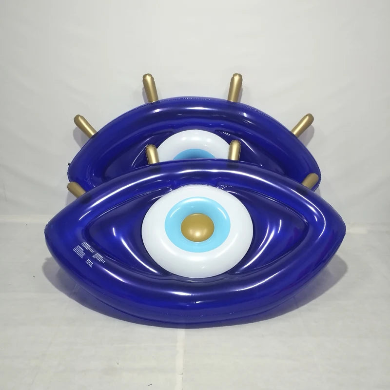 2022 Newest Giant Inflatable Eyeball Pool Float Lie on Greek Eye Floating Mattress Pool Lounge for Beach Floaty Summer Fun Toys