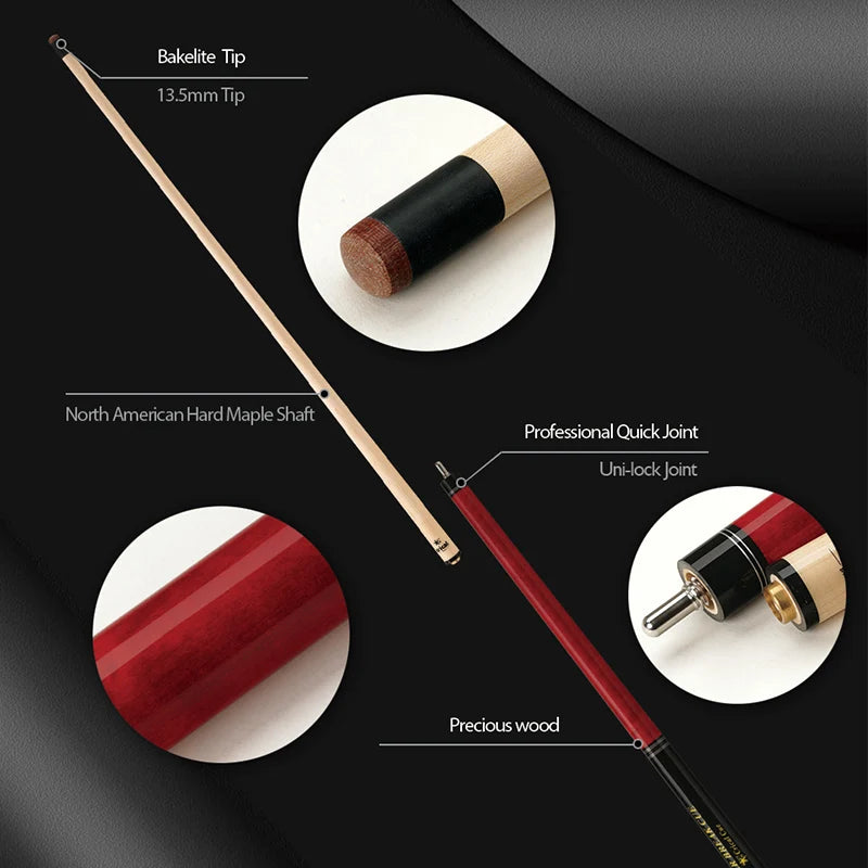 Crical Break Jump Cue With 13mm Tip Professional Maple Shaft 3/8 * 8 Pin Joint Punch Jump Cue for Billiard Pool Cue Stick