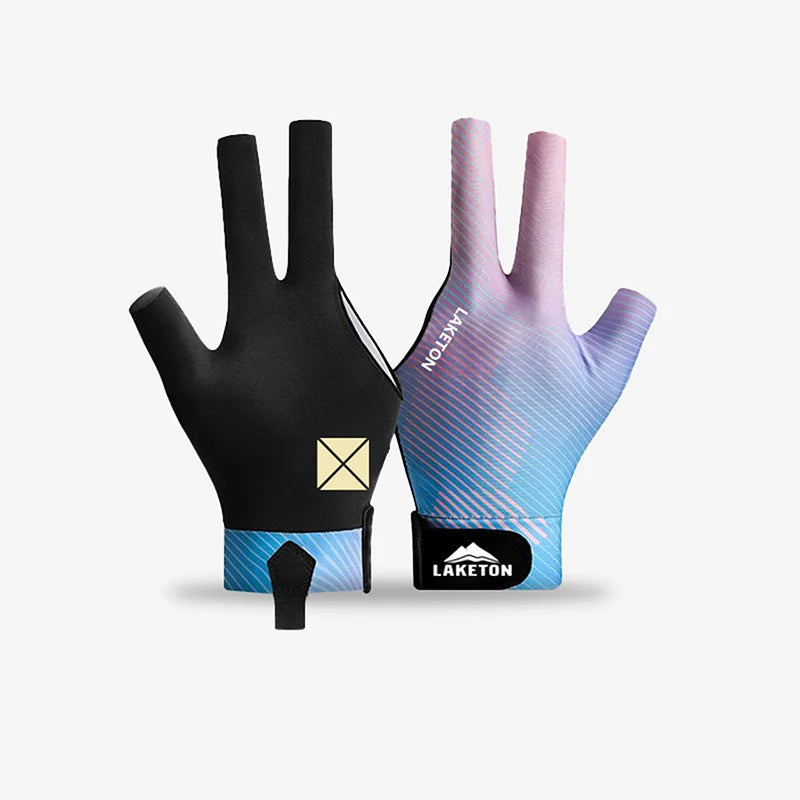 1pc Left Hand Billiards Glove Three Finger Snooker Billiard Glove Non Slip Stickers Elasticity Billiard Training Gloves