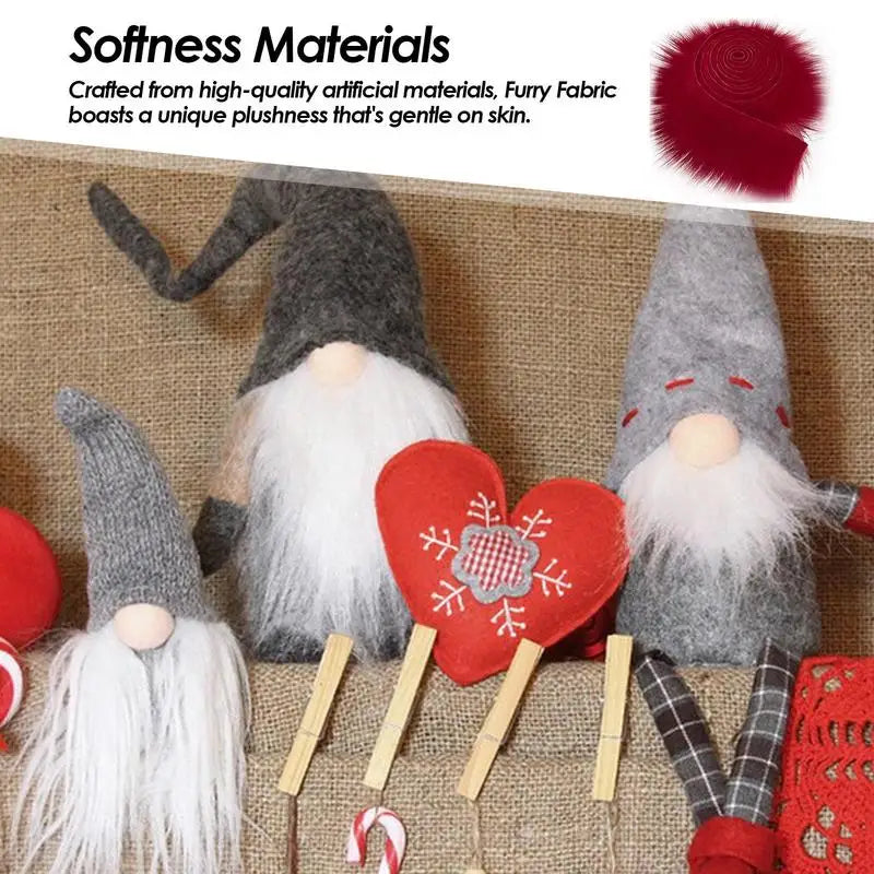 1.5M Faux Furs Costume Diy Apparel Sewing Fluffy Trim Trimming Fabric Home Decoration Sewing Costume Plush Furs Stripe Gift