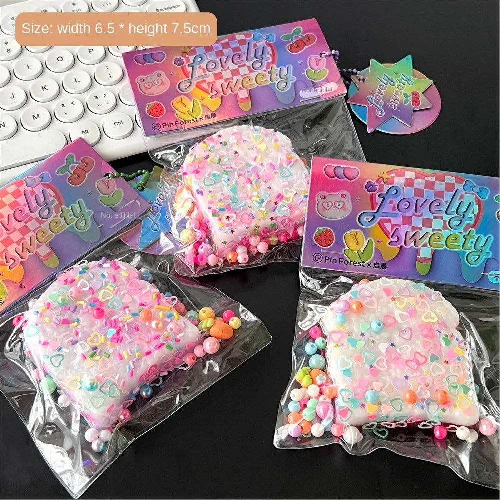Pinch Toy Toast Cat Paw Slow Rebound Toy Cat's Paw Donut Squeeze Paw Toys Soft Cute Pinch Fidget Toy Anxiety Relaxing