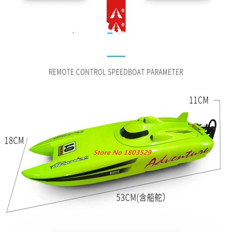 40km/H High Speed 2.4G RC Speedboat 53cm Large Size RC Racing Boat Mulit Function Waterproof RC Boat Summer Water Play Game Gift
