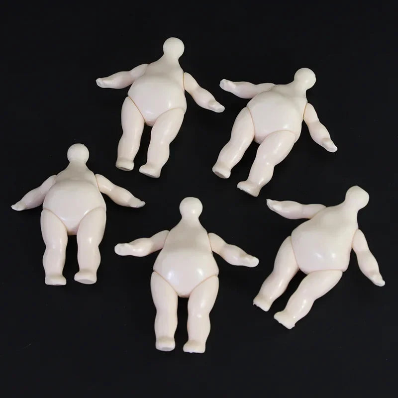 5CM Mini Soft Pottery Doll Body Nude Doll Keychain OB11 Semi-Finished Girl Toy