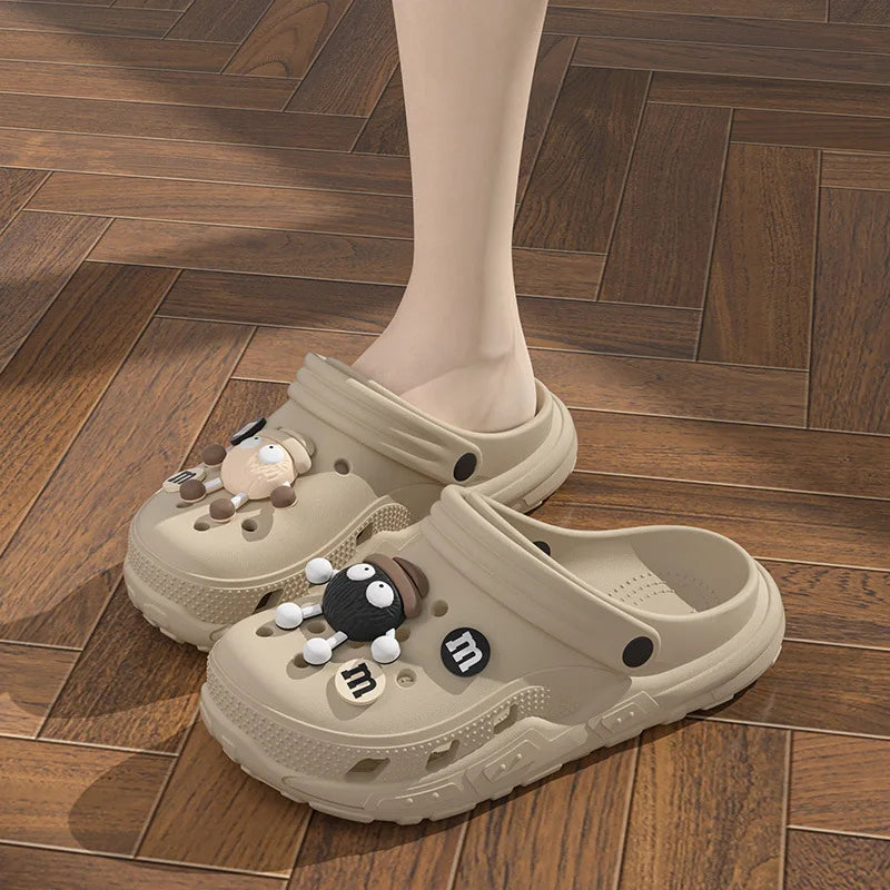 Children's Clogs for 6-18 Year Kids Sandals Cool Mules Outer Wear Summer Hole Shoes for Boys and Girls Slippers