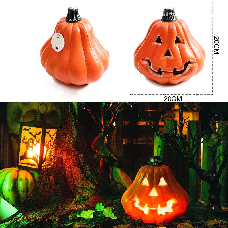 Halloween Decoration Scream Pumpkin Led Festival Accessories Decorations Bright Materials Ring Light Fairy Lights Night Outdoor