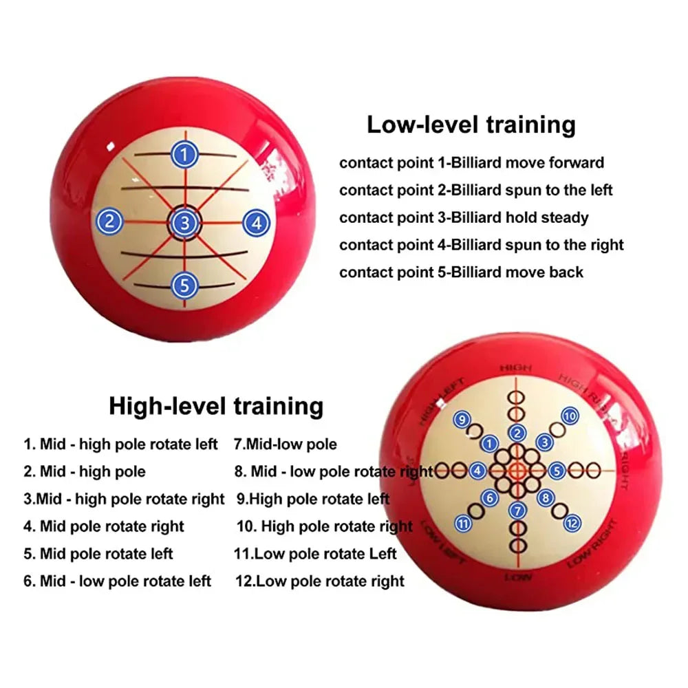 Training Billiard Cue Ball Snooker Practice Assist Accessory Practice Balls With Standard Lines and Dots America Pool Eight Ball