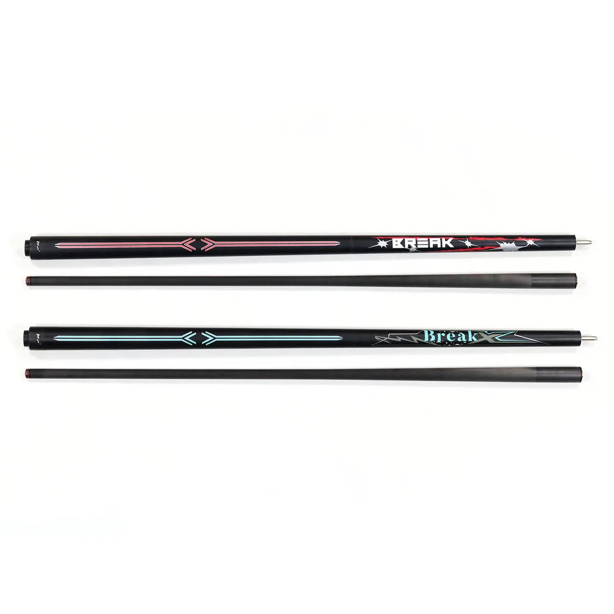 Snooker Pool Sport Game Graphite 3-Pc Break Jump Carbon Fiber Pounch Billiard Pool Cue