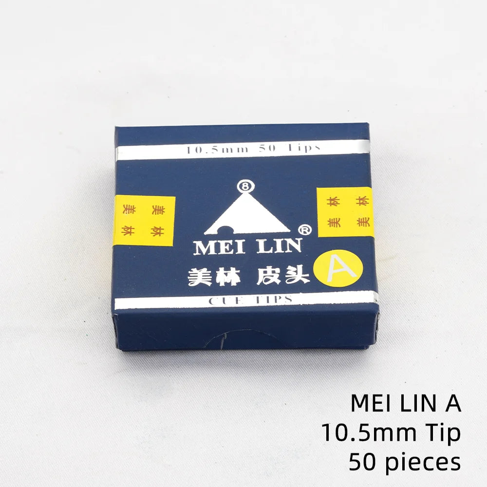 MEI LIN Snooker Cue Tips 50 Pieces 10.5mm 11mm Tips a/B/C/Red Pool Cue Tips Billiard Cue Leather Head Billiards Accessories Tip