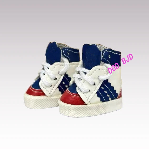 Labubu Shoes (4*1.8cm) Doll Sneakers ,For 17cm Macaron Plush and 15cm EXO Cotton Doll and 1/6 BJD Doll Clothes Shoe Accessoires