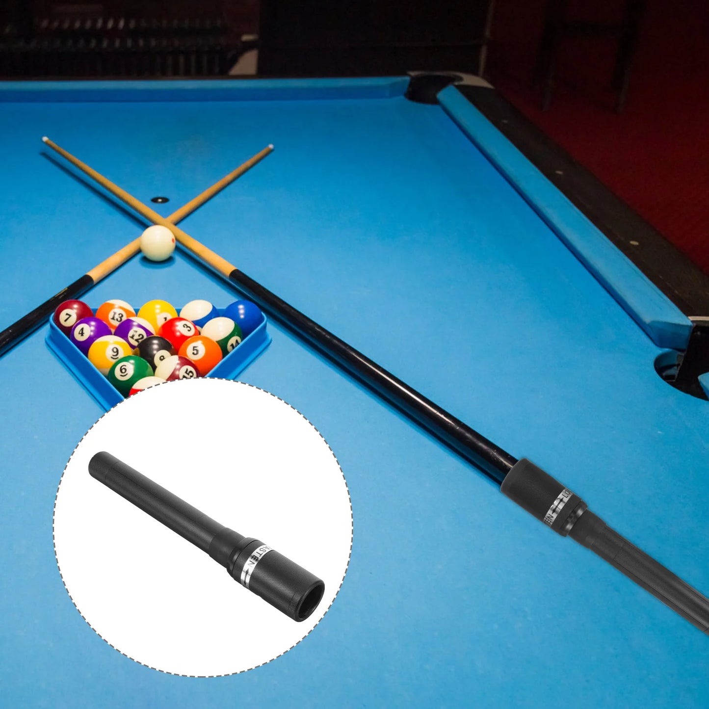 Pool Stick Extension Ergonomic Golfs Cue Extender Portable Rod Shaft Billiard Supplies Snooker Balls Pool Cue Extensions