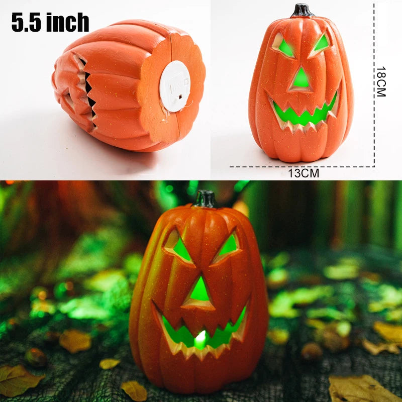 Halloween Decoration Scream Pumpkin Led Festival Accessories Decorations Bright Materials Ring Light Fairy Lights Night Outdoor
