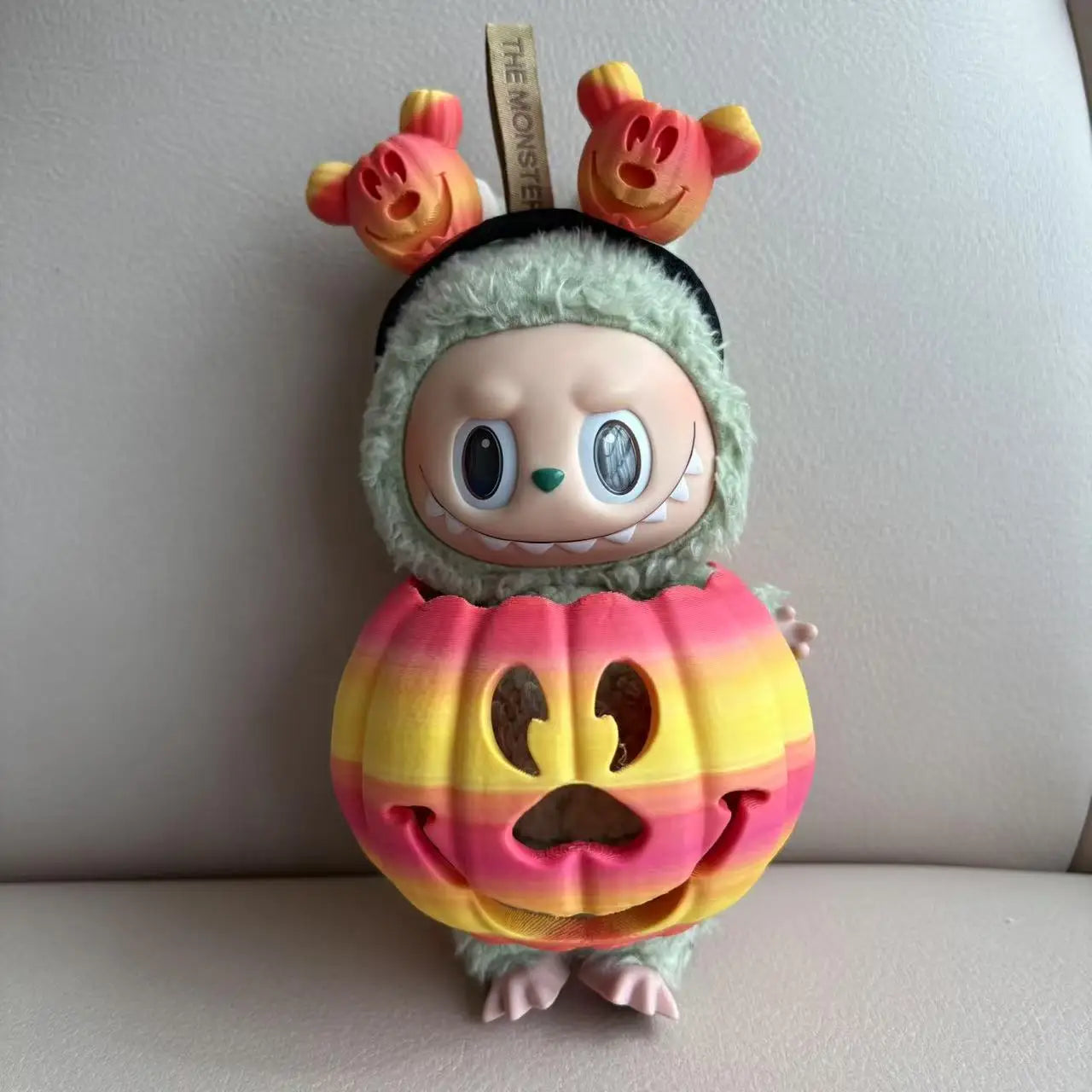 Clothes for Labubu Halloween Pumpkin Outfit Set for 1.0 3.0 Generation Vinyl Figure Collectible Decor Gift No Doll Included