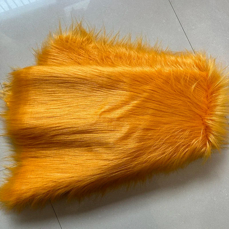 White Long Fur Long Hair Plush Fabric Fur by the Meter for Clothes Upholstery Toys Coats Doll Sewing Soft Green Faux Fur Cloth