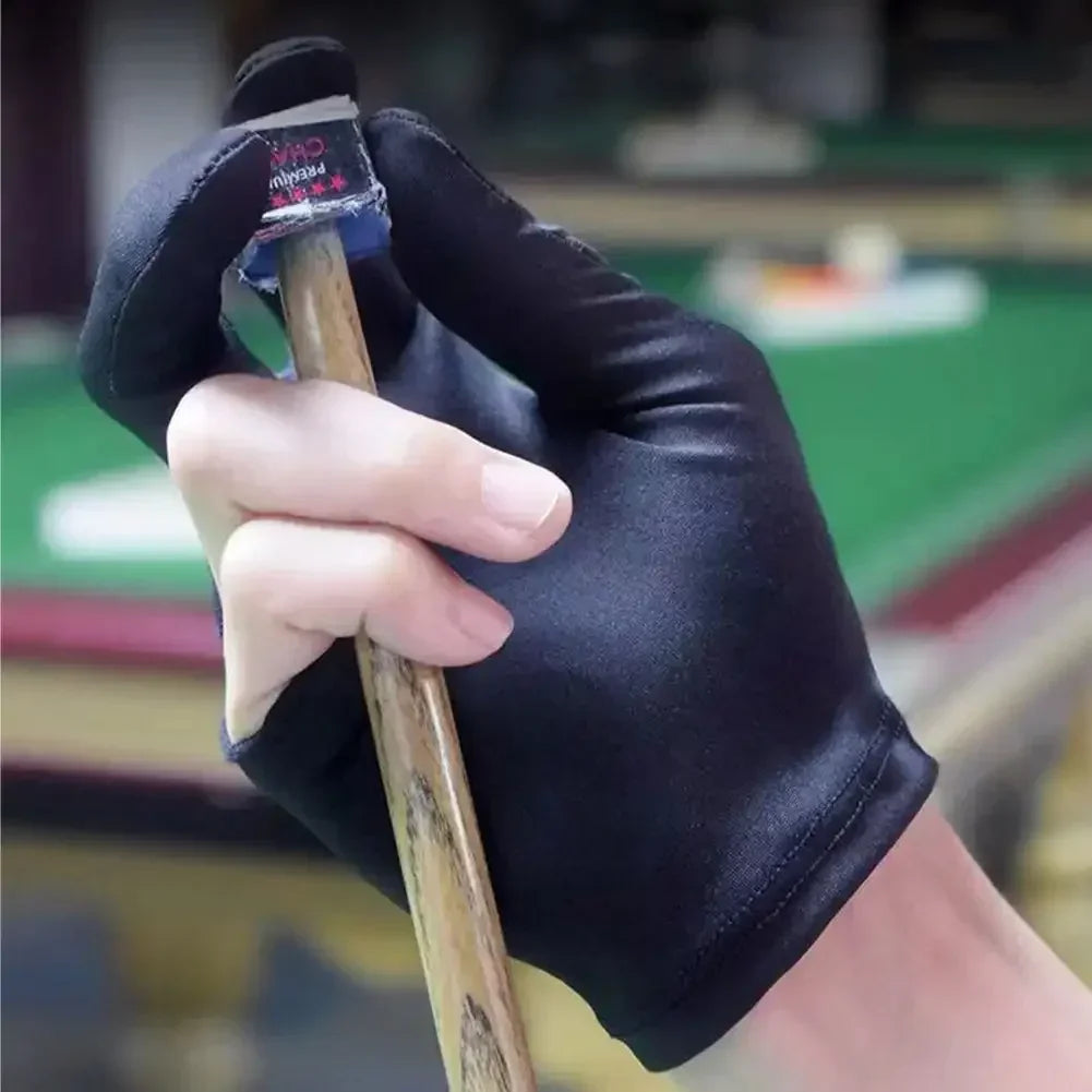 High Quality Snooker Billiard Cue Glove Pool Left Hand Open Three Finger Accessory Fitness Accessories for Men and Women