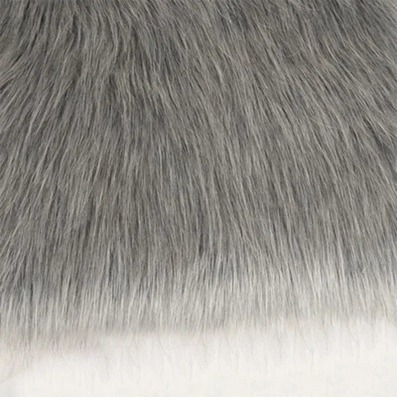 1 Meter Luxury Long Haired Faux Fur Fabric Pile Plush Fluffy Fabric for Display Photography Background Props Home Decor