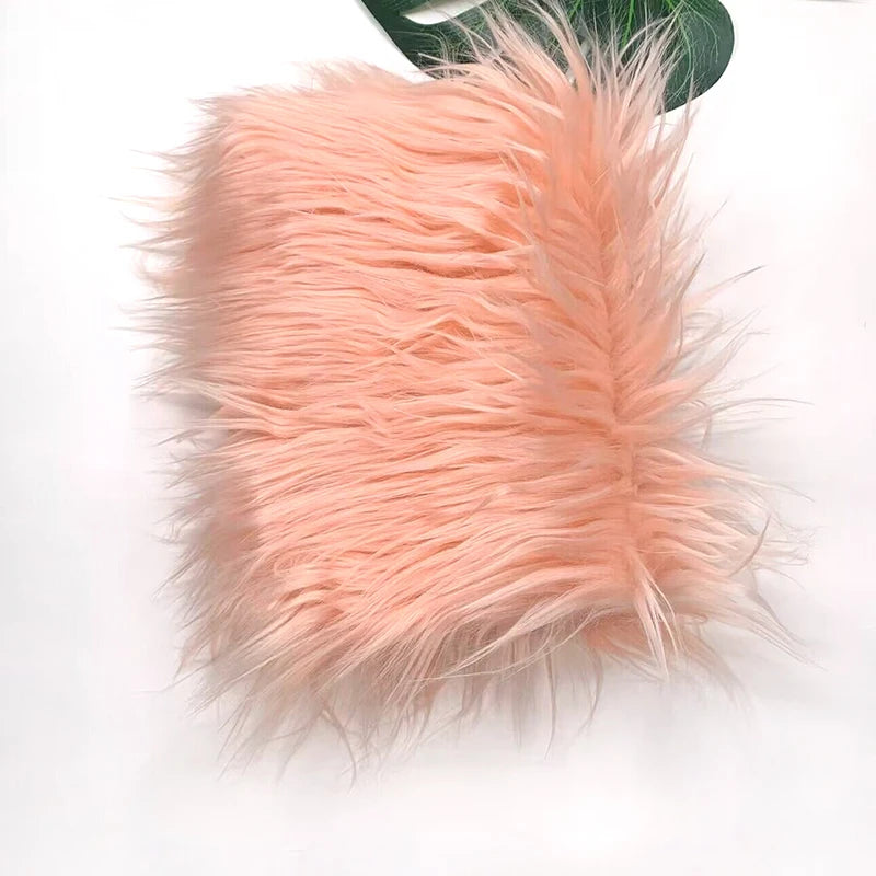 Faux Fur Fabric 46 Colors 160x50cm 8cm Soft Long Plush Handmade Doll/Clothing Shaggy Fabric