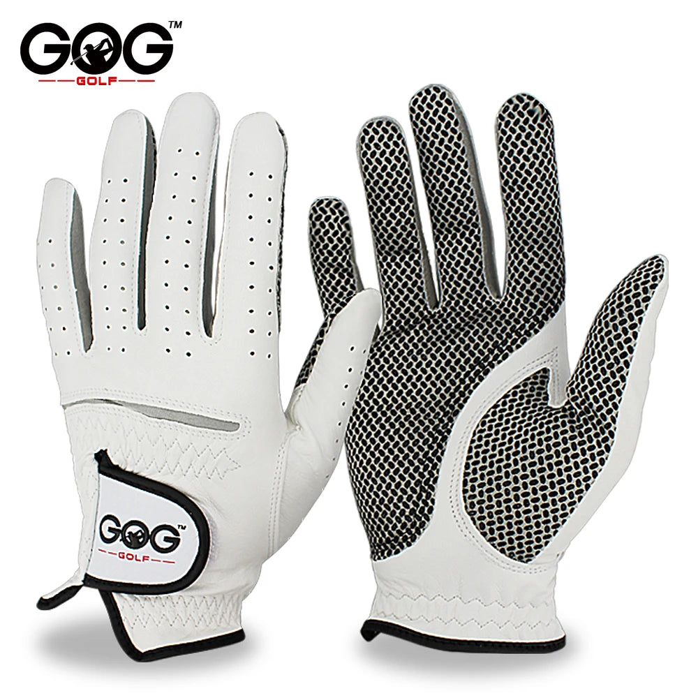 Pack 1 Pcs Golf Gloves Men Cabretta Leather Left/Right Hand With Anti-Slip Granules Soft Breathable Men's Golf Glove