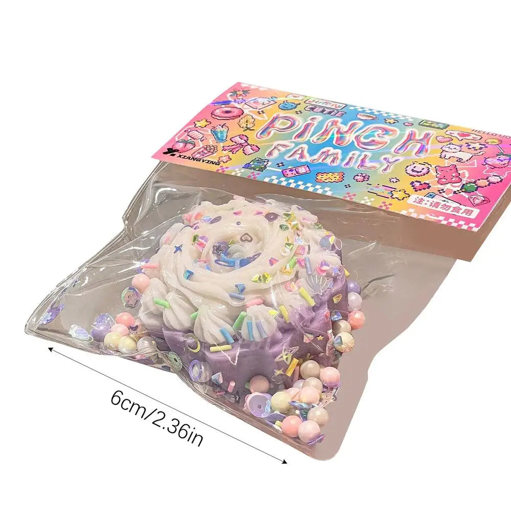 Dessert Squeeze Toy Food Shape Stress Relief Fidget Toys Slow Rising Donuts Funny Pinch Toys Kids Birthday Christmas Gifts