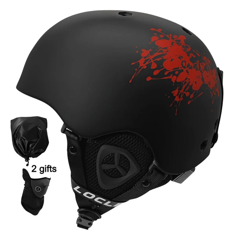 LOCLE Men Skiing Helmet Women Adult and Children Kids Snowboard Skateboard Skiing Equipment Snowmobile Motorcycle Helmets