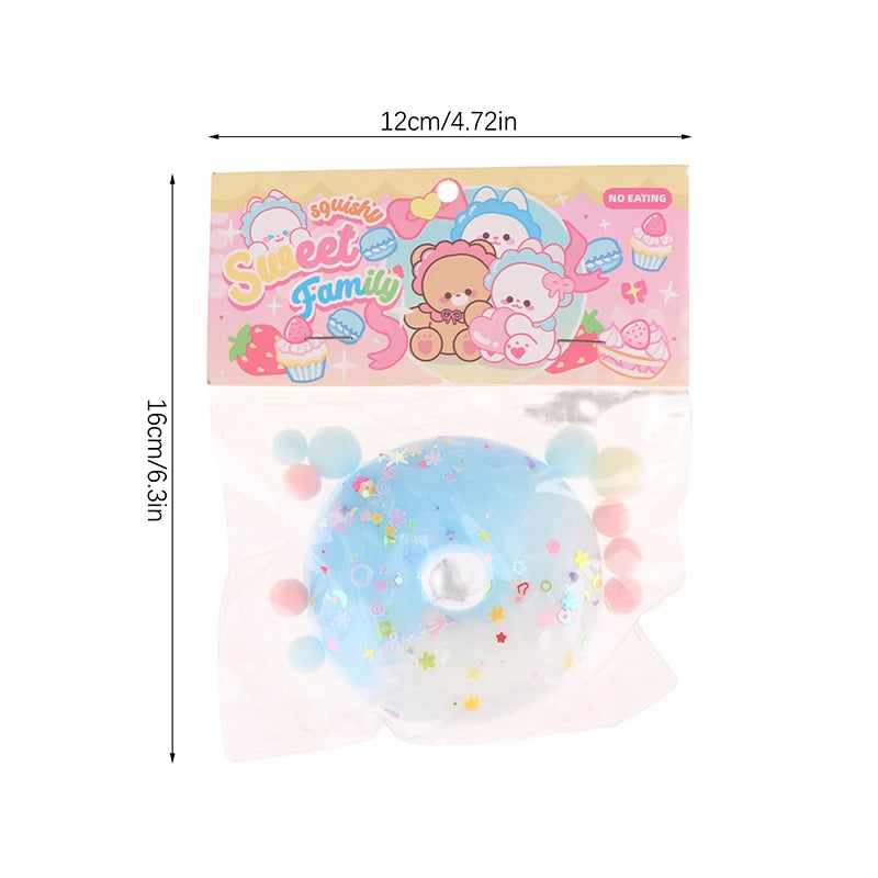 1PC Cute Squishy Toy Kawaii Plush Cake Waffles Donuts Food Slow Rebound Pinch Decompression Toy Stress Release Vent Gift