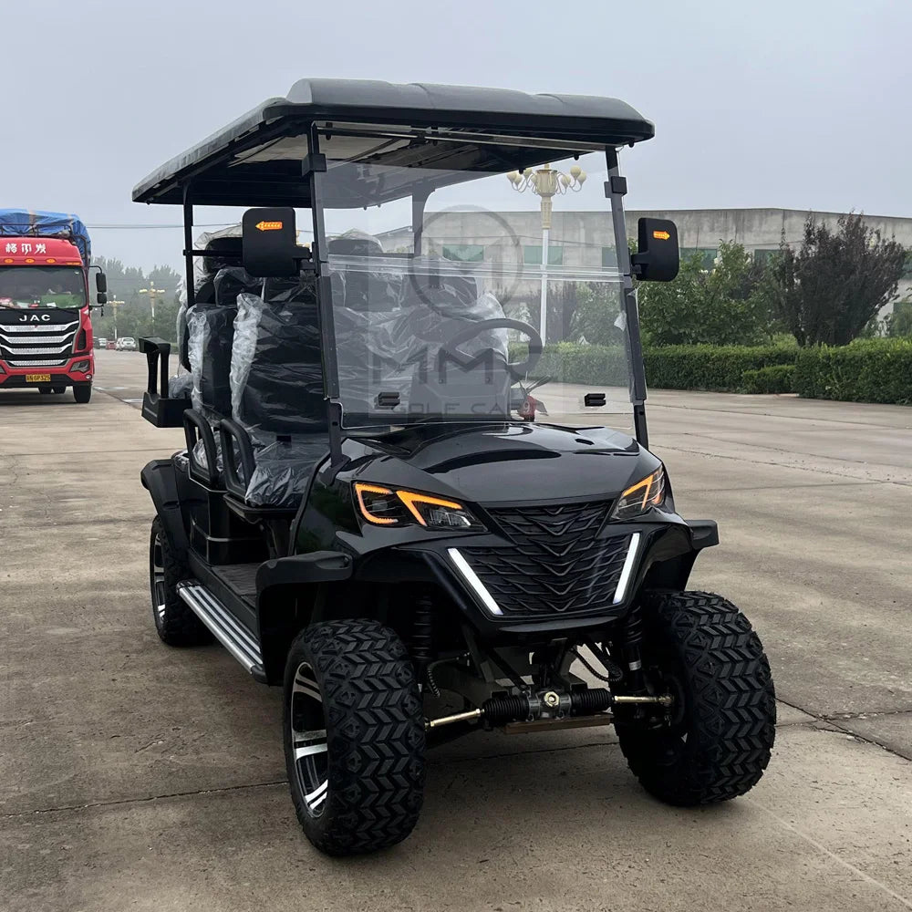 Street Legal Electric Golf Cart 4 Seats 5000W Scooter Go Kart ATV Adult Touring Classic Solar Golf Cart