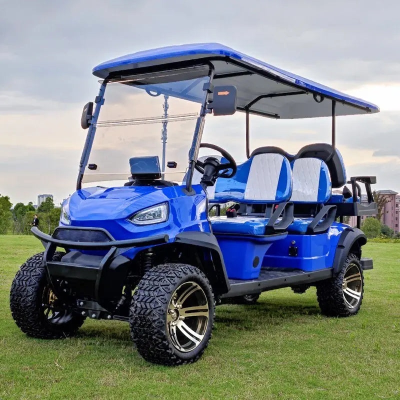 New Style Fashion 6 Seat Sightseeing Bus Club Cart Electric Golf Buggy Hunting Cart Travel Lithium Battery Electric Golf Cart