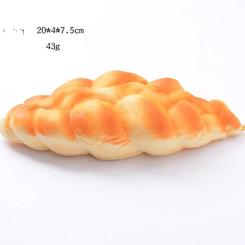 Creative Simulation Bread Toast Donuts Squeeze Stress Relief Toys Spoof Artificial Bread Simulation Food Desktop Decoration