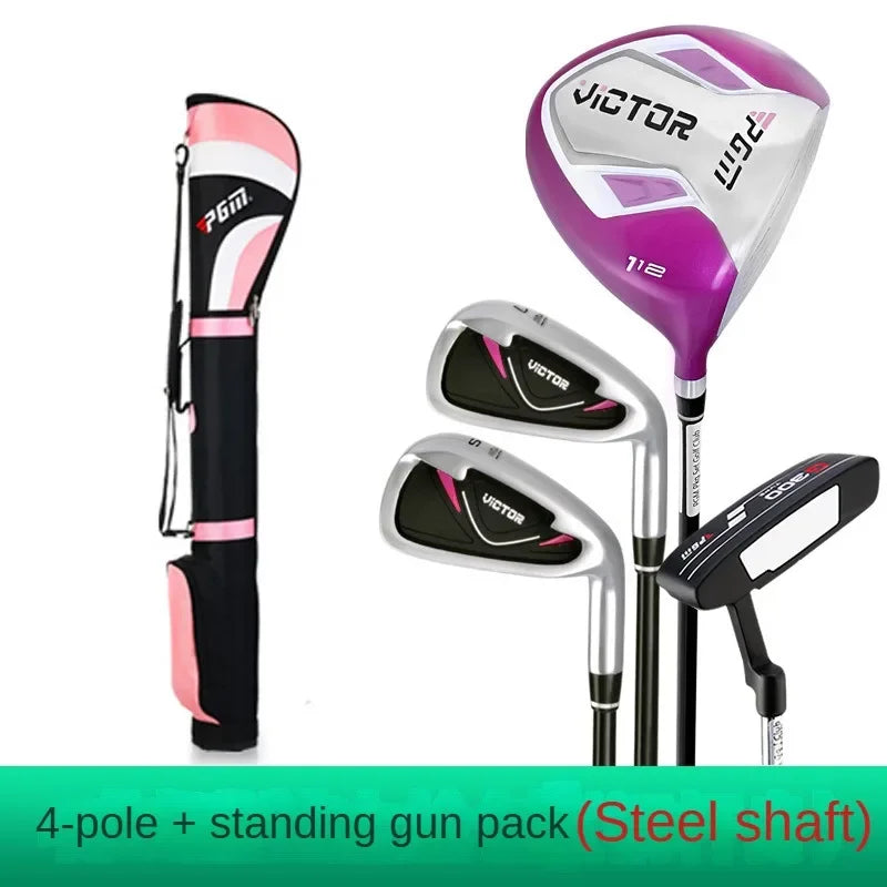 PGM Golf Clubs Golf Club Set Ladies Beginner Complete Set 12 Pcs/9 Pcs/4 Pcs,carbon Rod/Steel Pole LTG007