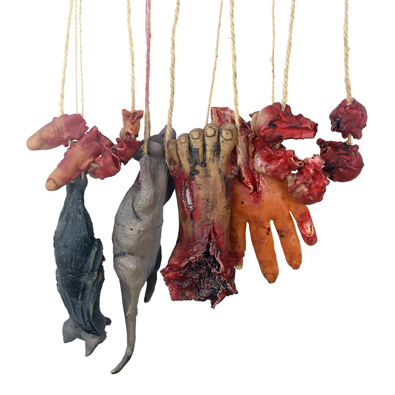 Halloween Realistic Simulation Bat Fake Bloody Mouse Broken Hand Tricky Prop Halloween Party Decoration Haunted House Decor