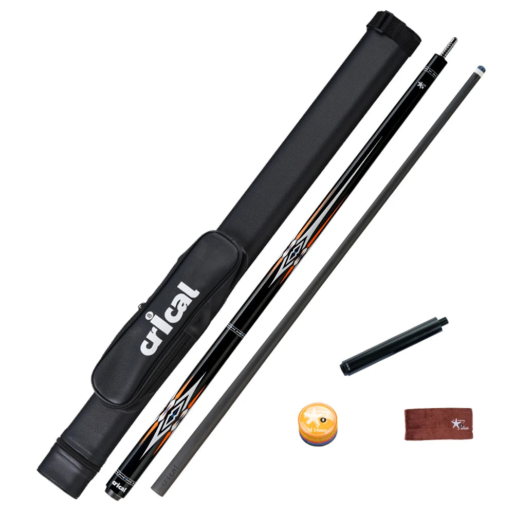 CRICAL Carbon Fiber Pool Cue Stick Billiard Cue Sticks Professional Low Deflection Pool Sticks With 12.5mm Tip and Radial Joint