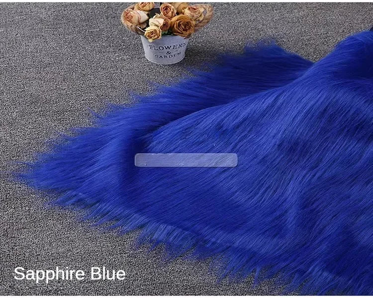 White Long Fur Long Hair Plush Fabric Fur by the Meter for Clothes Upholstery Toys Coats Doll Sewing Soft Green Faux Fur Cloth