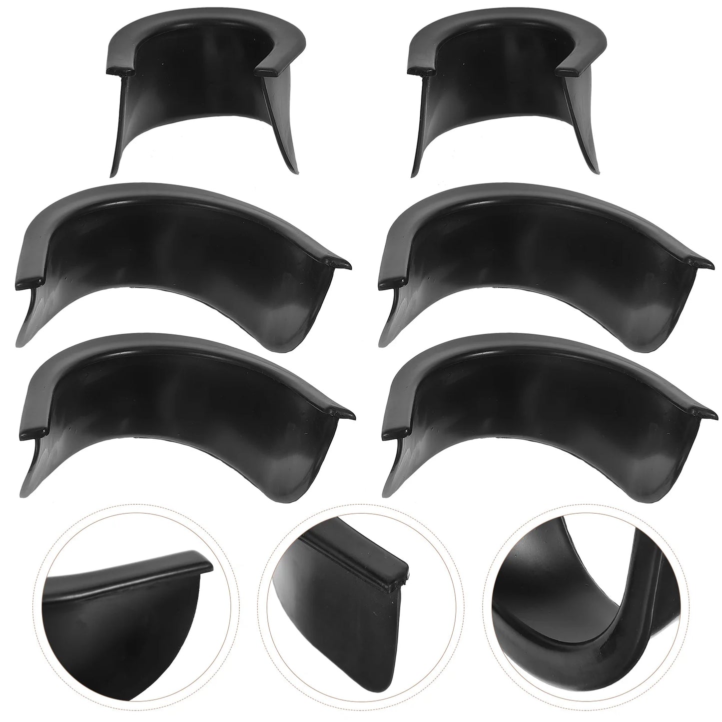 6 Pcs Protective Billiard Liner Daily Use Pocket Pool Table Replaceable Snooker Hole Sturdy Glue Durable