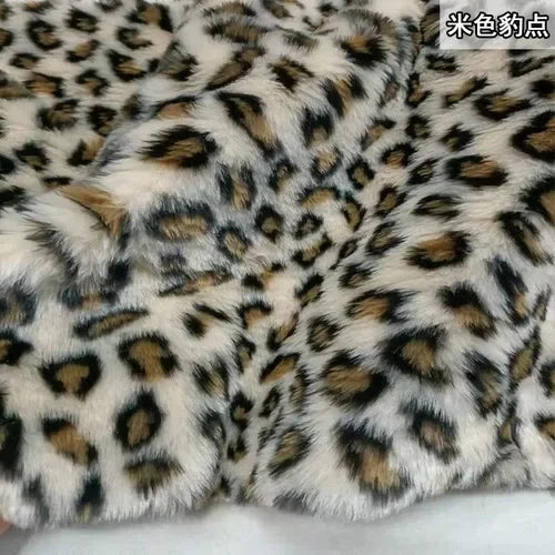 Thickened 1.5cm Fur Length Leopard Print Tiger Print Zebra Print Short Plush Fabric Performance Costume Faux Fur Clothing Fabric