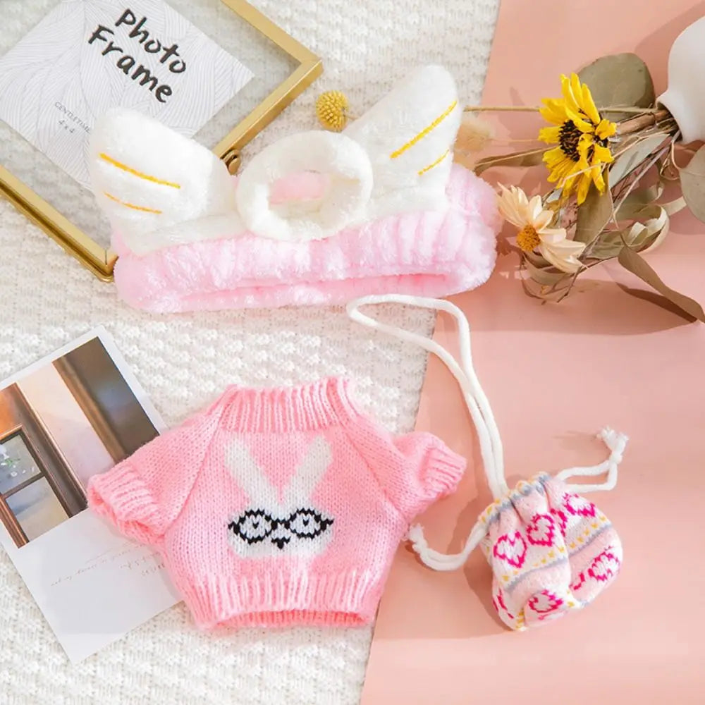 Doll Cloth Accessories LaLafanfan Cafe Clothes Dress Up DIY Clothing Yellow Duck Clothes 30cm Kawaii Plush Clothes Dolls