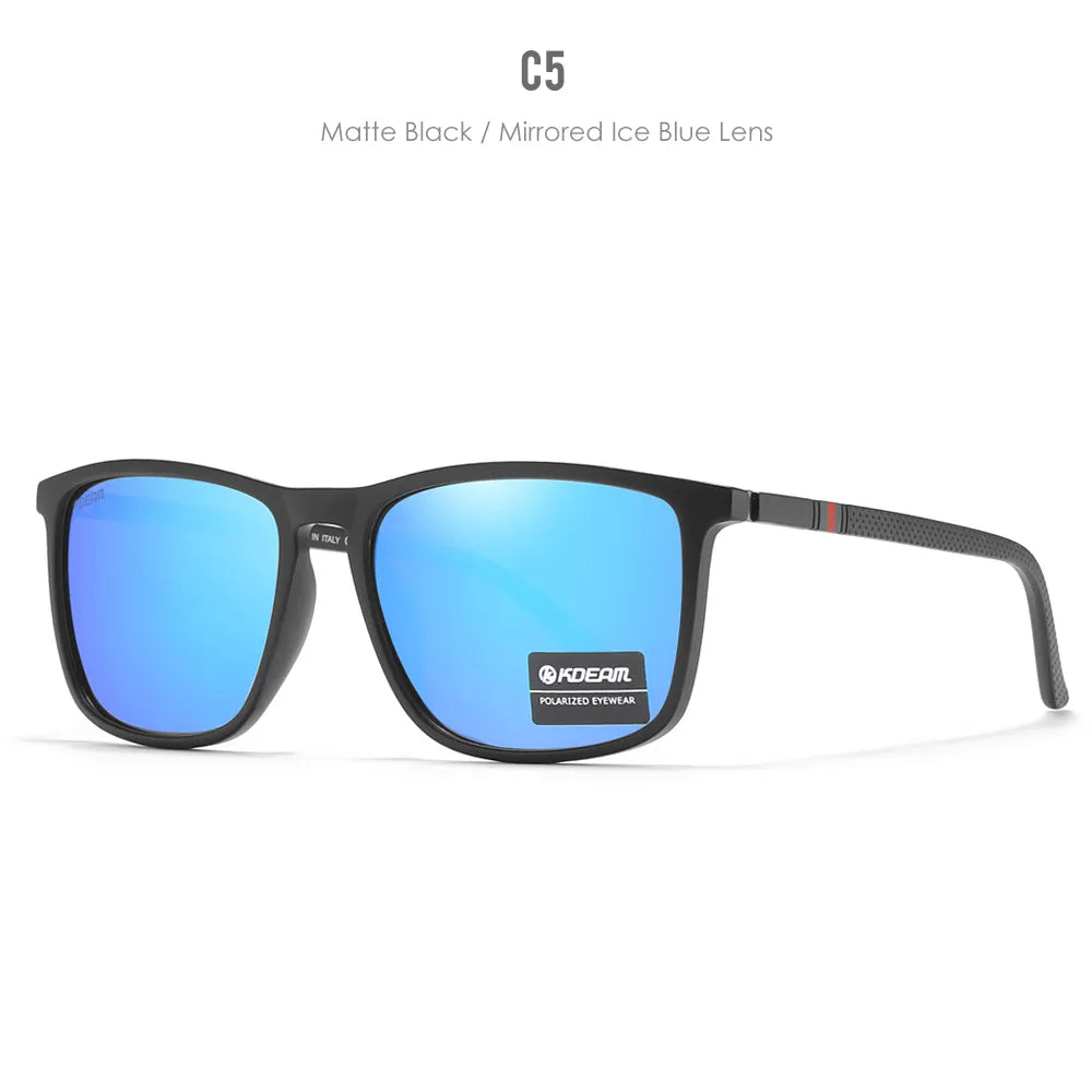 KDEAM New Luxury Polarized Sunglasses Men's Driving Shades Fishing Travel Golf Sunglass Male Sun Glasses CE