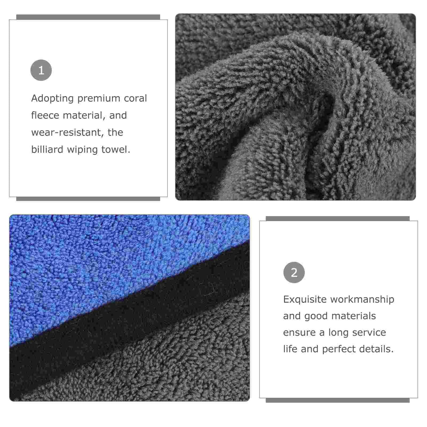 Glasses Cleaning Cloth Reusable Towel for Billiard Snooker Stick Corn Cue Slicker Pool Accessories Towels Dad