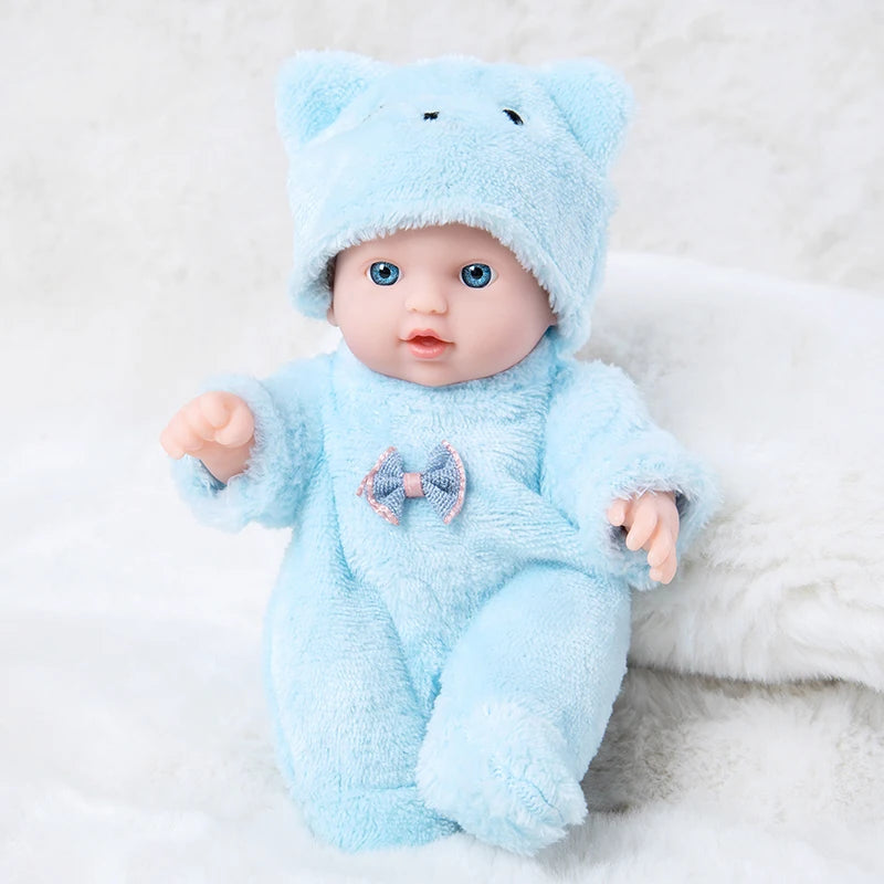 Simulated Baby Doll Cute Bear Plush Clothes 20CM Reborn Doll Girl Gift