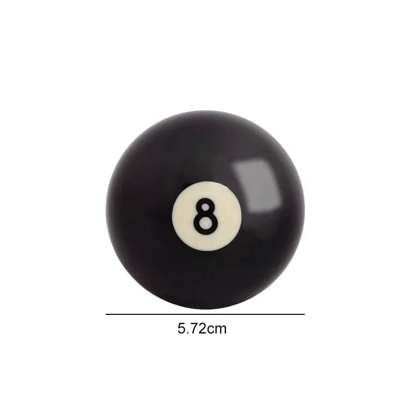 1pc Billiard Cue Ball 52.5/57.2 Mm Standard /Crystal Black 8 Ball Snooker Training Replacement Practice Billiard Made of Resin
