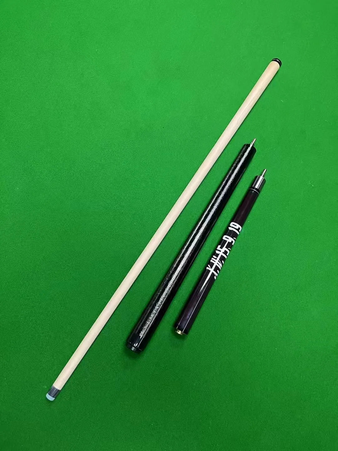 13.5mm Maple Wood Blue Color 3-Piece Pounch Break Jump Pool Billiard Cue Stick for Pool Game Adult Starters Woman Man