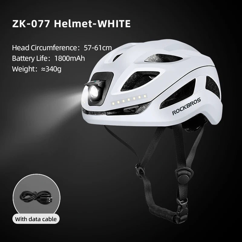 ROCKBROS Light Cycling Helmet Bike Ultralight Helmet Electric Bicycle Helmet Mountain Road Bicycle MTB Helmet Bike Helmet Light