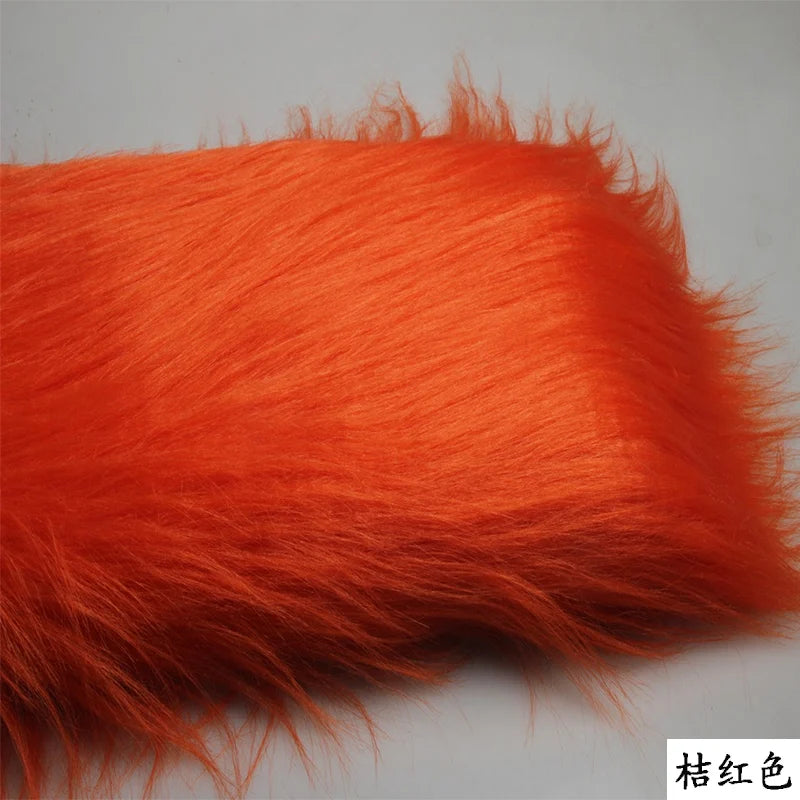 4 Kinds of Purple 12cm Long Pile Fur Faux Fur Fabric Soft Plush Faux Fur Fabric Sewing DIY Toy Home Background Decoration Cloth
