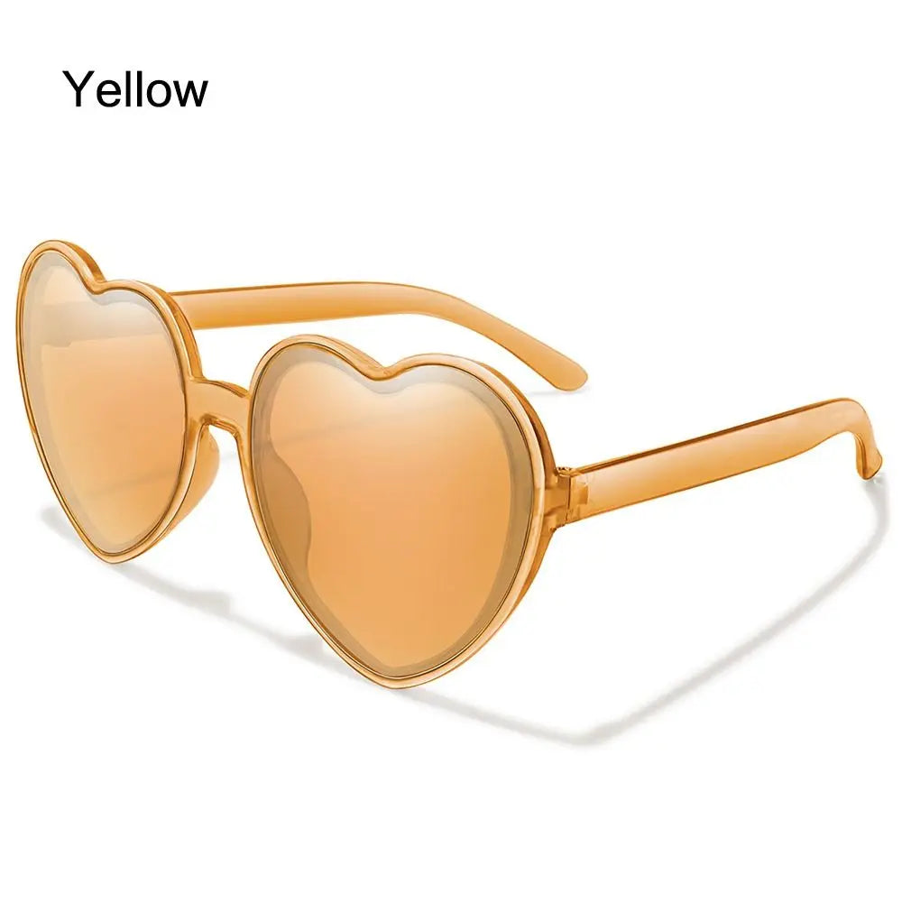 Summer Heart Sunglasses Trendy Heart Shaped Sun Glasses for Women Party Halloween Cosplay Glasses UV400 Protection Eyewear