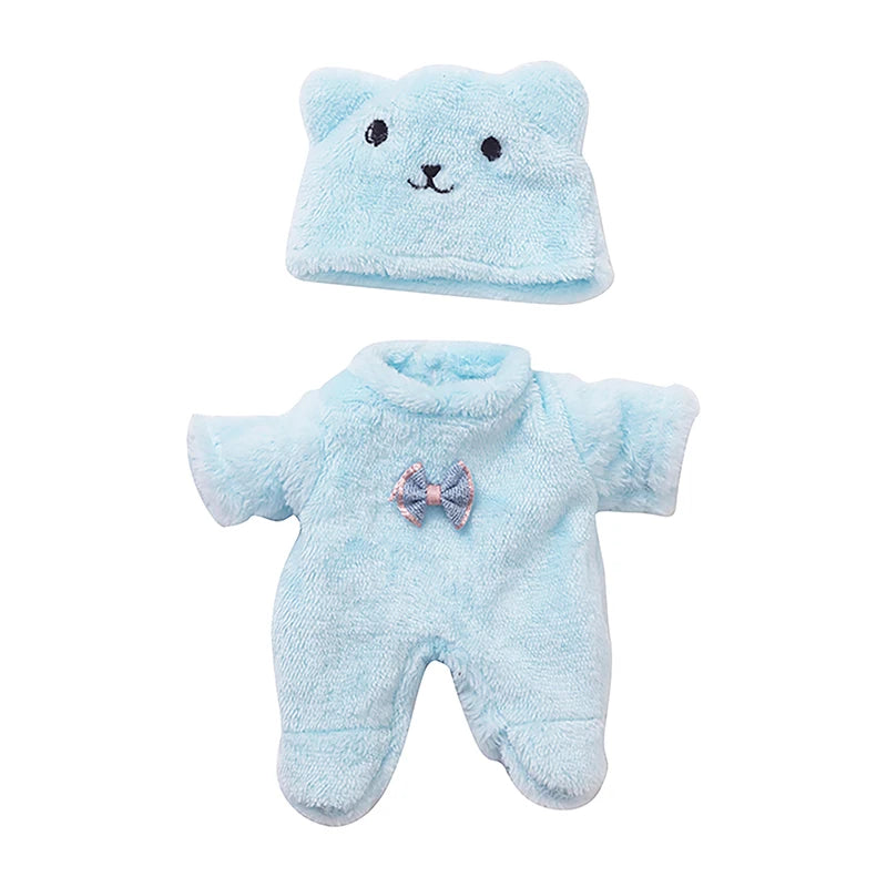 Simulated Baby Doll Cute Bear Plush Clothes 20CM Reborn Doll Girl Gift