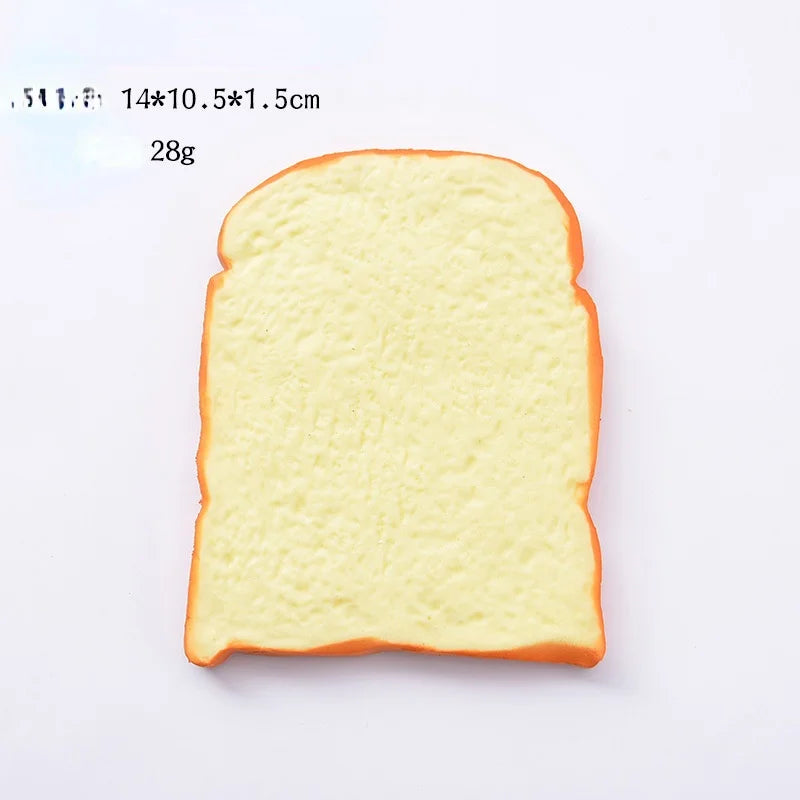 Creative Simulation Bread Toast Donuts Squeeze Stress Relief Toys Spoof Artificial Bread Simulation Food Desktop Decoration