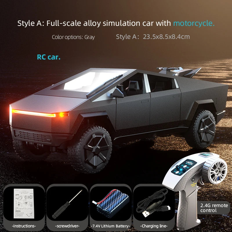JJRC C8817 Alloy RC Car Remote Control Car Simulation Camping Equipment Pickup Truck Model Rc Car Kids Toys Boy Gifts