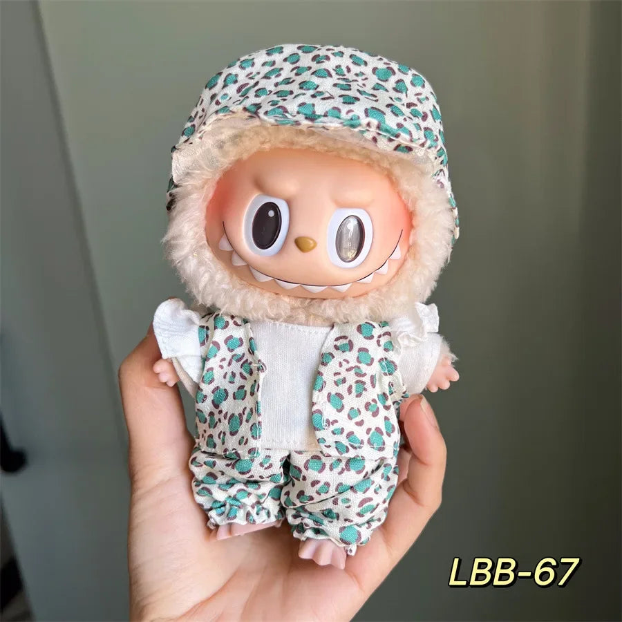 Mini Doll'S Clothes Outfit Accessories for Korea Kpop Exo 15-17cm Labubu Idol 10cn Cotton Doll Replacement Suit Clothing Gift