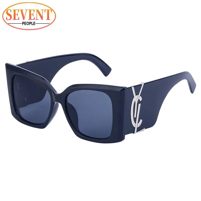 Oversized Cat Eye Sunglasses Women 2025 Luxury Brand Designer Fashion Square Sun Glasses for Female New Trend Big Frame Sunglass