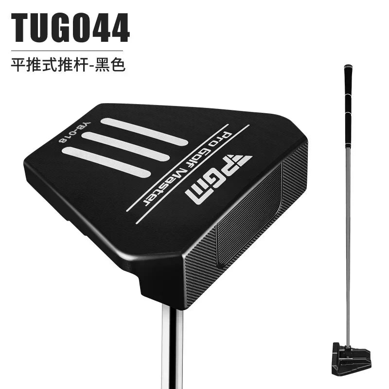 PGM New Golf Putter Stainless Steel Shaft Flat-Push Club Reversible Handle Aiming Post Easy to Use for Beginners